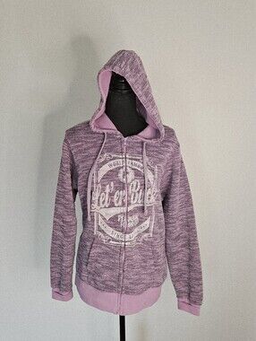 Salt Creek Pendleton Roundup Hoodie Purple Gray M